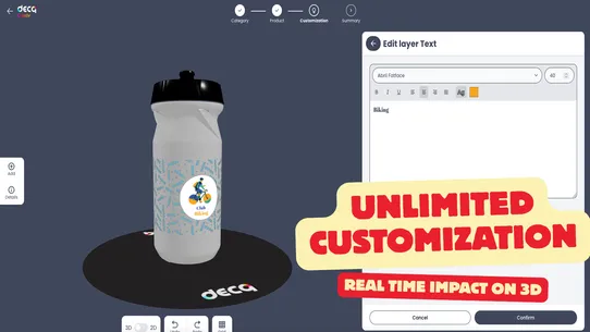 Decq Creativ 3D Customizer screenshot