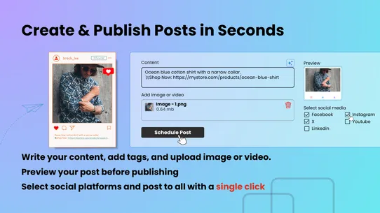 SchedulSmart – AI Auto Post screenshot