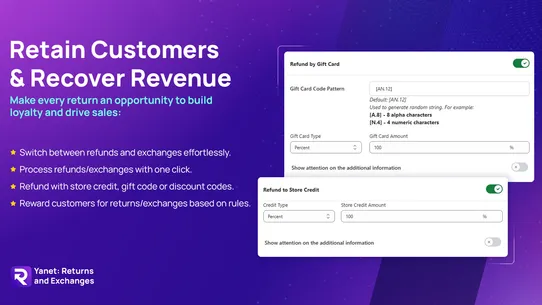 Yanet: Returns and Exchanges screenshot