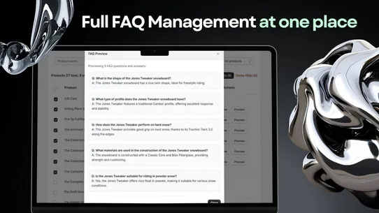 1FAQ ‑ Automatic AI FAQs screenshot