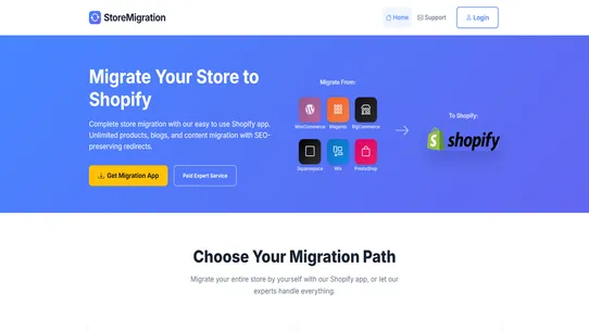 DIY Store Migration screenshot