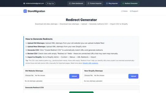 DIY Store Migration screenshot