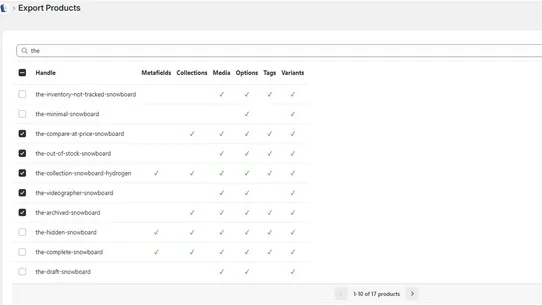 SWC ‑ Product Save &amp; Sync screenshot