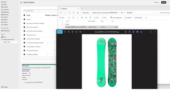 SWC ‑ Product Save &amp; Sync screenshot