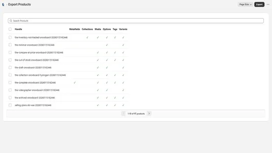 SWC ‑ Product Save &amp; Sync screenshot
