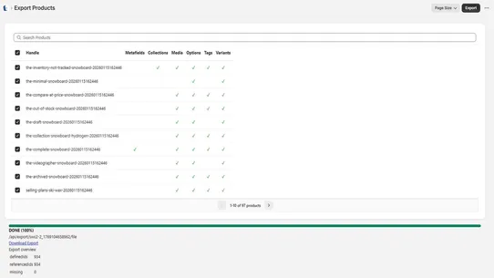 SWC ‑ Product Save &amp; Sync screenshot