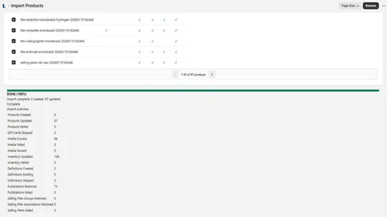 SWC ‑ Product Save &amp; Sync screenshot