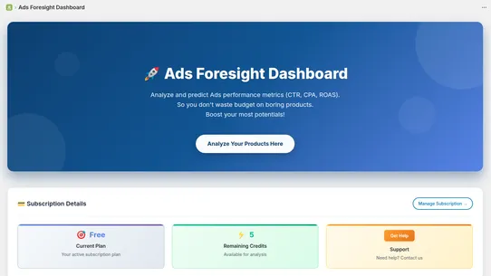 Ads Foresight screenshot