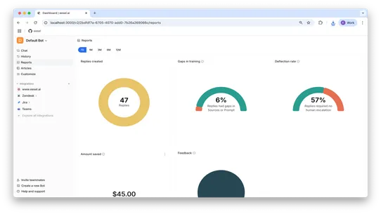 eesel AI screenshot