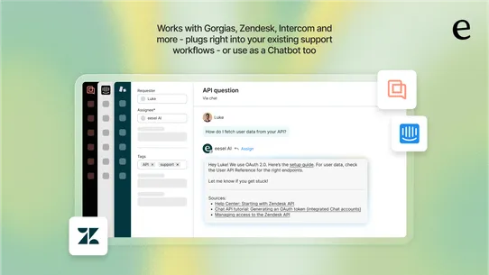 eesel: AI Chatbot &amp; Live Chat screenshot