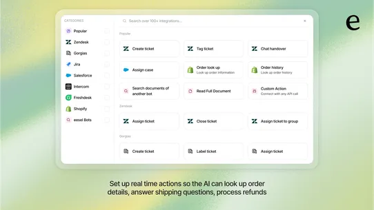 eesel: AI Chatbot &amp; Live Chat screenshot