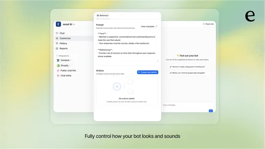 eesel: AI Chatbot &amp; Live Chat screenshot