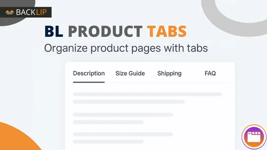 BL Product Tabs ‑ Custom Tabs screenshot