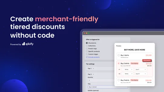 Qikify Quantity Discount screenshot