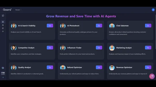 Saara AI : All in One Agents screenshot