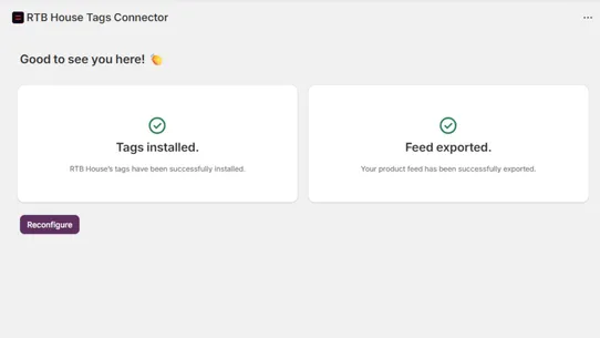 RTB House Tags Connector screenshot