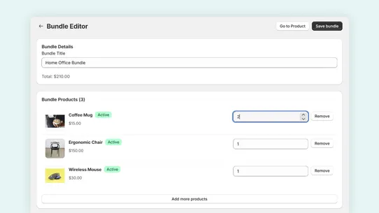 Bundle Works ‑ Bundle Products screenshot