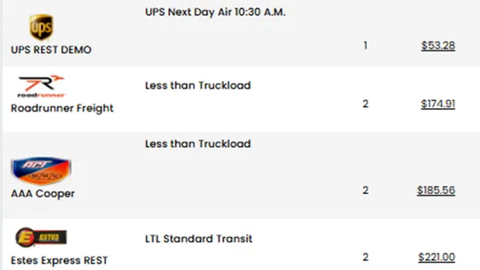 ShipPrimus Freight Rates screenshot