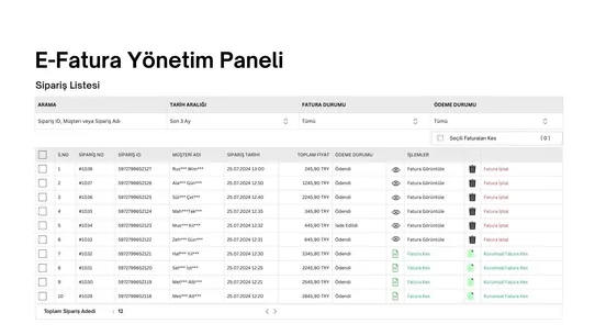 QNB eSolutions E‑Fatura screenshot