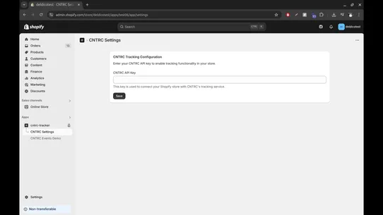CNTRC Tracker screenshot