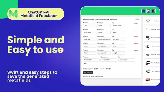 ChatGPT‑AI Metafield Populator screenshot
