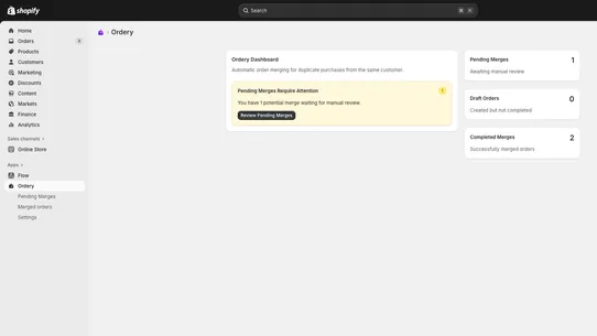 Ordery screenshot