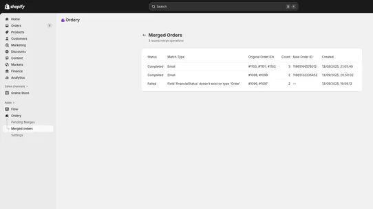 Ordery screenshot