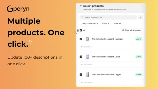 Operyn: AI Product Description screenshot