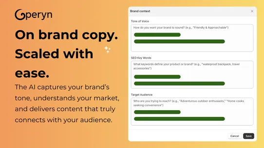 Operyn: AI Product Description screenshot