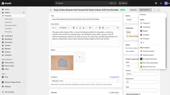 EB Product Image AI Generator screenshot