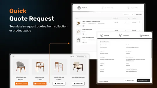 AI Request a Quote, Hide Price screenshot