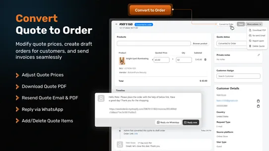 AI Request a Quote, Hide Price screenshot