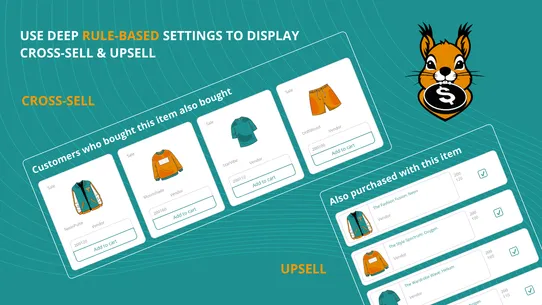 Squirrel Upsell &amp; Cross Sell screenshot
