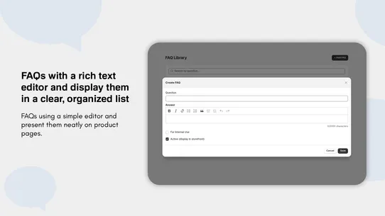Product FAQ Manager screenshot