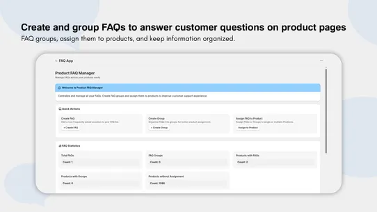 Product FAQ Manager screenshot