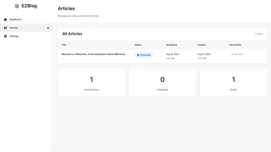 EZBlog screenshot