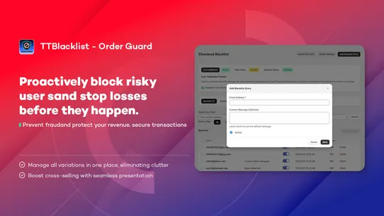 TTBlacklist ‑ Order Guard screenshot