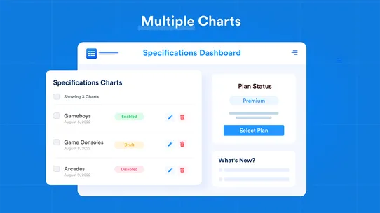 Easy Specification Table screenshot