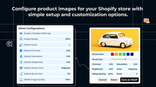 Milople WebP Image Optimizer screenshot
