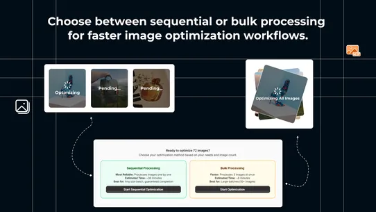 Milople WebP Image Optimizer screenshot