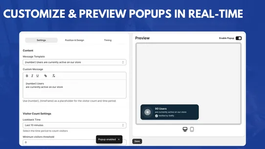 Sellify Sales Pop Social Proof screenshot