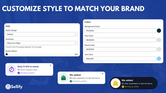 Sellify Sales Pop Social Proof screenshot