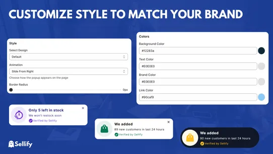 Sales pop up, Low Stock &amp; 10+ screenshot