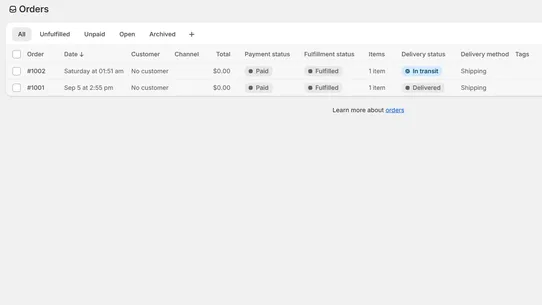 CIRRO E‑Commerce Tracking screenshot