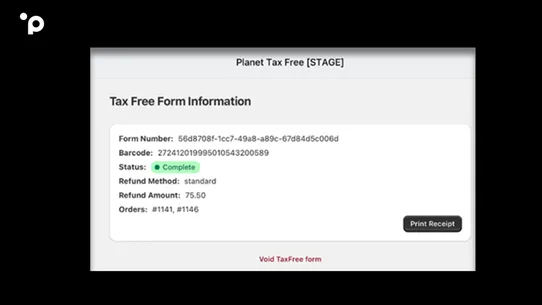 Planet Tax Free screenshot