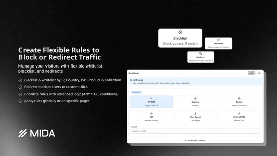 MIDA Fraud IP Blocker screenshot