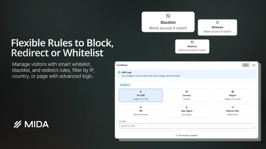 MIDA Fraud Filter, IP Blocker screenshot