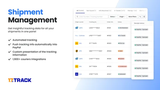 17TRACK Order Tracking‑PaySync screenshot