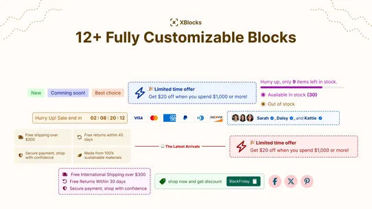 XBlocks: Product Page Blocks screenshot