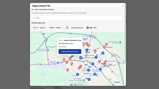 Europarcel screenshot